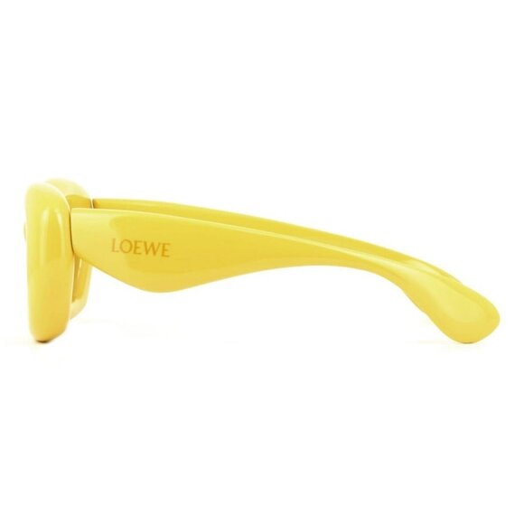 A2721Z New LOEWE Inflated Yellow Cat Eye LW40117I 39A Sunglasses Women - Picture 3 of 4